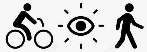 尝试骑自行车注意优先图标svg_新图网 https://ixintu.com 优先 城市 尝试 步行 注意 自行车