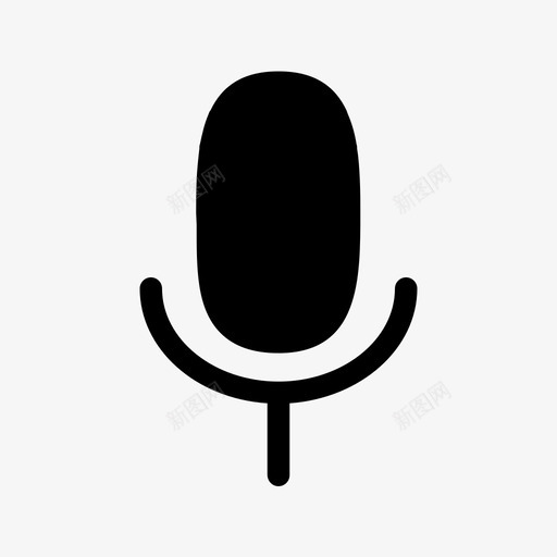 麦克风大声声音图标svg_新图网 https://ixintu.com 声音 大声 字形 扬声器 移动 麦克风