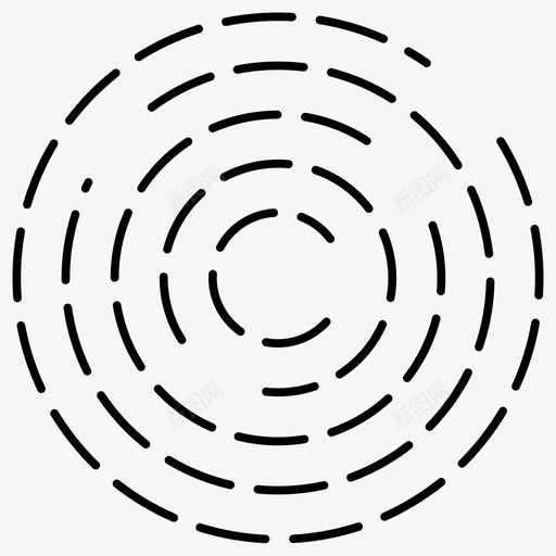 指纹基本ui虚线图标svg_新图网 https://ixintu.com ui 基本 指纹 虚线