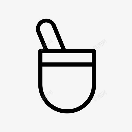 碗研钵和杵药房图标svg_新图网 https://ixintu.com 医疗保健 研钵 药房