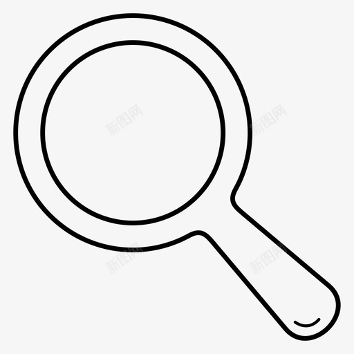 放大镜聚焦观察图标svg_新图网 https://ixintu.com 光学 发光 带标志的放大镜 放大镜 聚焦 观察
