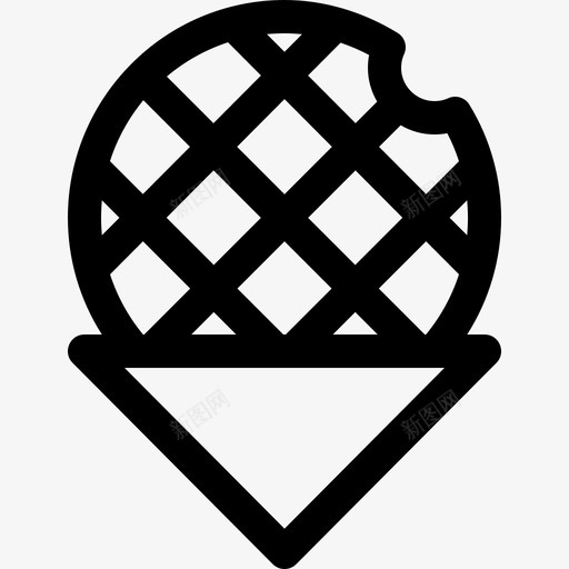 Stroopwafel荷兰15线性图标svg_新图网 https://ixintu.com Stroopwafel 线性 荷兰