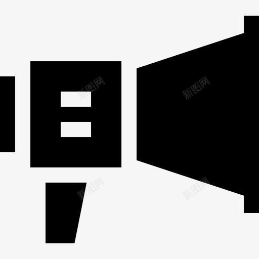 扩音器文案12已填充图标svg_新图网 https://ixintu.com 已填充 扩音器 文案12