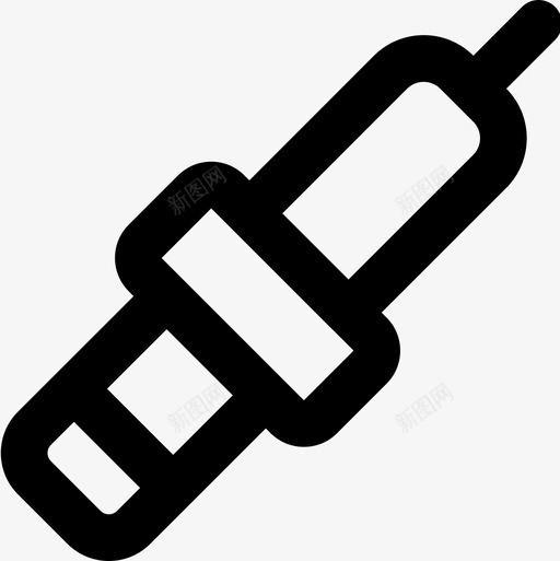 火花塞汽车零件5线性图标svg_新图网 https://ixintu.com 汽车零件 火花塞 线性