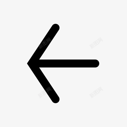 后退应用程序左箭头图标svg_新图网 https://ixintu.com 001行 uiux 上一个 后退 应用程序 移动 箭头