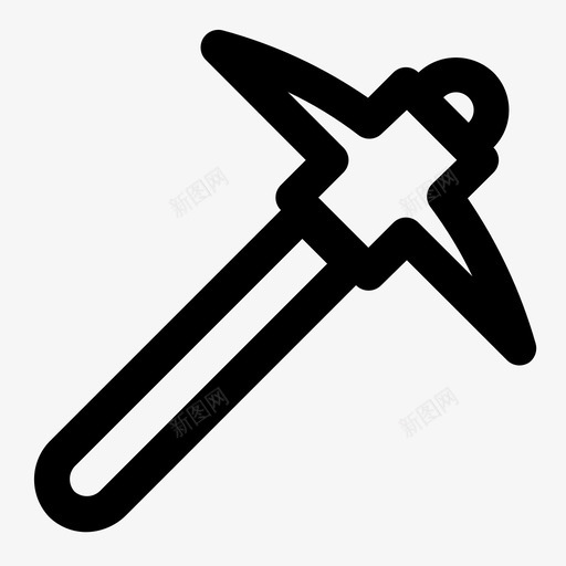 矿工锤子劳工图标svg_新图网 https://ixintu.com 劳工 劳工工具 工具 矿工 锤子