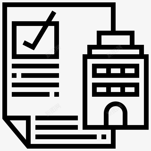 止赎抵押通知图标svg_新图网 https://ixintu.com 不动产 占有 抵押 止赎 财产 通知