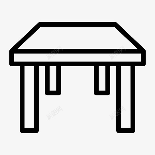 桌子学校秘书图标svg_新图网 https://ixintu.com 学校 学校图标集轮廓 桌子 秘书