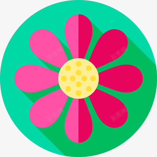 花复活节第7天平铺图标svg_新图网 https://ixintu.com 7天 复活节 平铺