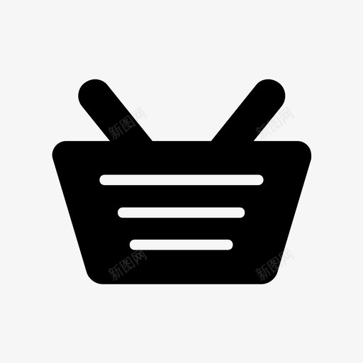 购物篮购物车手推车图标svg_新图网 https://ixintu.com 48像素 glyps 手推车 网页设计 购物篮 购物车