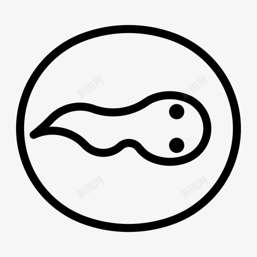 蝌蚪两栖动物动物图标svg_新图网 https://ixintu.com 两栖动物 动物 卵 小蝌蚪卡通 蝌蚪 青蛙