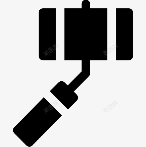 自拍棒社交媒体76填充图标svg_新图网 https://ixintu.com 填充 媒体 社交 自拍