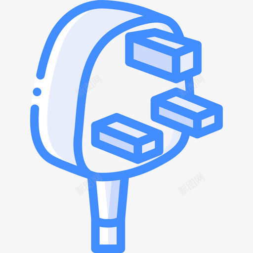 插头英国3蓝色图标svg_新图网 https://ixintu.com 插头 英国3 蓝色