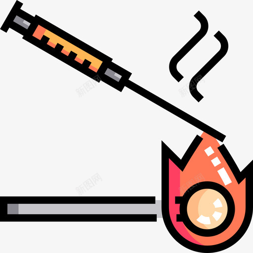 注射器交替药物线颜色图标svg_新图网 https://ixintu.com 交替药物 注射器 线颜色