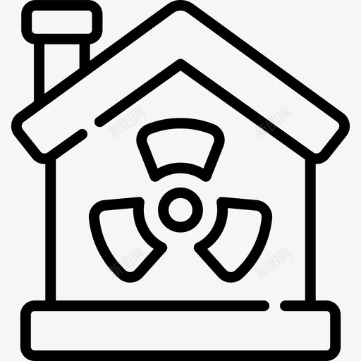 核能核能11线性图标svg_新图网 https://ixintu.com 核能 核能11 线性