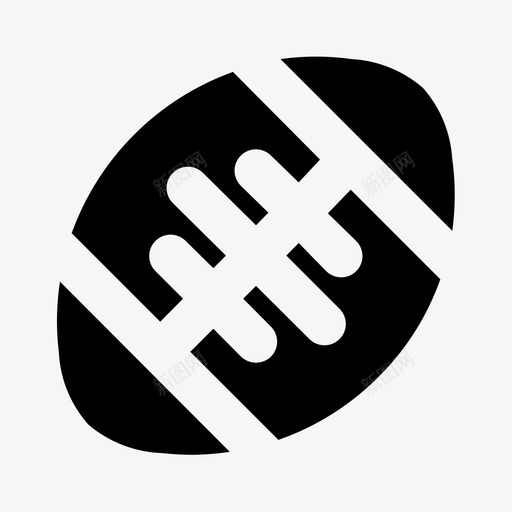 橄榄球美式足球球图标svg_新图网 https://ixintu.com 事件 实心运动 橄榄球 球 美式足球 足球 运动