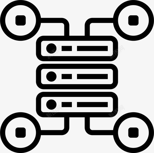 数据数据管理器3线性图标svg_新图网 https://ixintu.com 数据 数据管理 管理器 线性