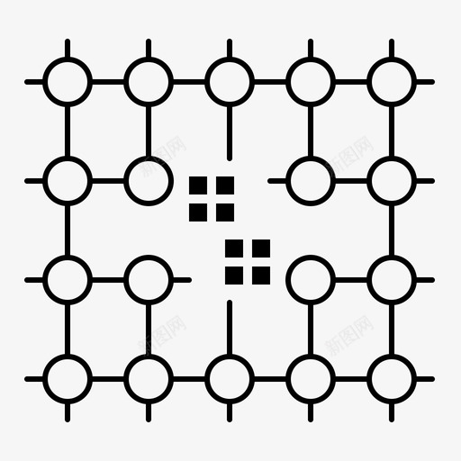 芯片连接电力图标svg_新图网 https://ixintu.com 下一 下一个 东西 个大 太空 探索 材料 电力 电网 芯片 连接