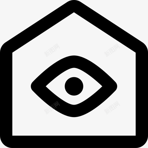 监控智能屋12线性图标svg_新图网 https://ixintu.com 智能 监控 线性