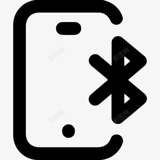 蓝牙通信设备图标svg_新图网 https://ixintu.com 无线 移动 蓝牙 设备 通信