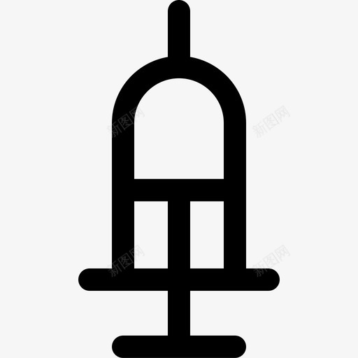 抽血针svg_新图网 https://ixintu.com 抽血针 线性 简约 圆润