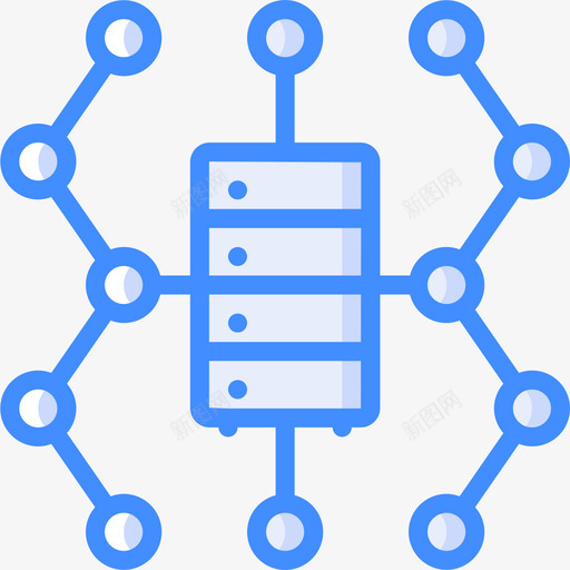 服务器datascience14蓝色图标svg_新图网 https://ixintu.com data science 服务器 蓝色