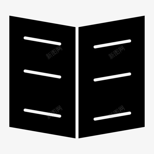 书书签教育图标svg_新图网 https://ixintu.com 书签 字形 学校 实体 教育