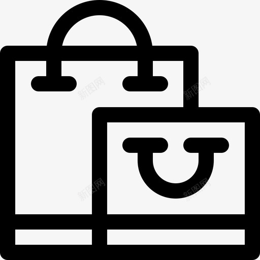 购物袋上瘾3直系图标svg_新图网 https://ixintu.com 上瘾 直系 购物袋