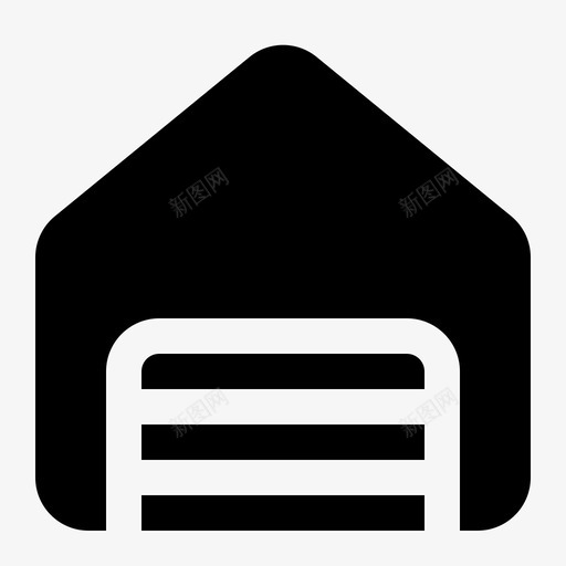 车库建筑房屋图标svg_新图网 https://ixintu.com 建筑 房地产 房屋 车库