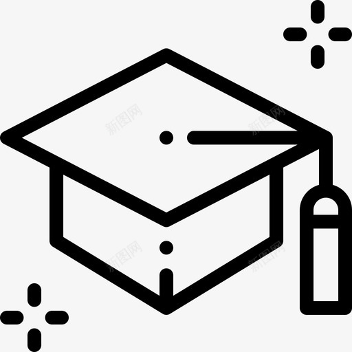 Mortarboard升职14岁直系图标svg_新图网 https://ixintu.com 14岁 Mortarboard 升职 直系
