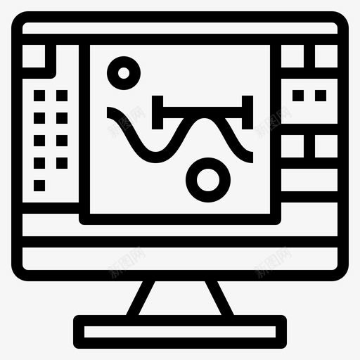 数码电脑图标svg_新图网 https://ixintu.com 数码 漫画家 电脑 素描 草稿 设计