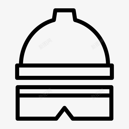 安全帽工业53线性图标svg_新图网 https://ixintu.com 安全帽 工业 线性
