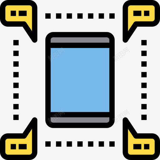 在线营销团队5线性颜色图标svg_新图网 https://ixintu.com 团队 在线 线性 营销 颜色