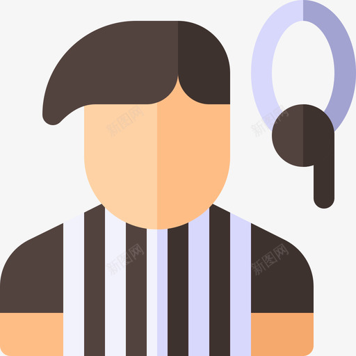 裁判员体育头像7平局图标svg_新图网 https://ixintu.com 体育头像7 平局 裁判员