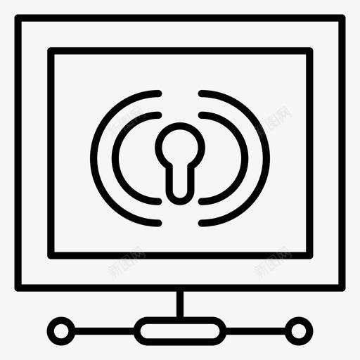 保险箱网络保护图标svg_新图网 https://ixintu.com 保护 保险库 保险箱 技术 网络