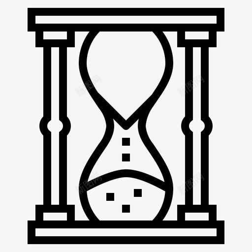 沙漏沙子时间图标svg_新图网 https://ixintu.com 时间 沙子 沙漏 看着 等待