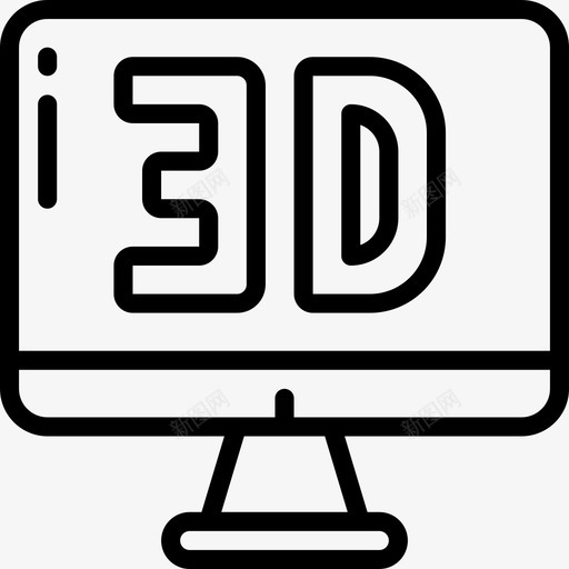 3d室内21线性图标svg_新图网 https://ixintu.com 3d 室内设计 线性
