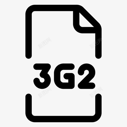 3g2文件格式图标svg_新图网 https://ixintu.com 3g2 文件 格式