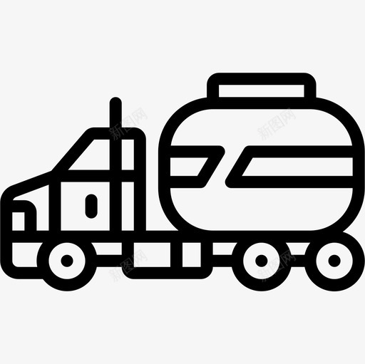 罐车运输117直线图标svg_新图网 https://ixintu.com 直线 罐车 运输
