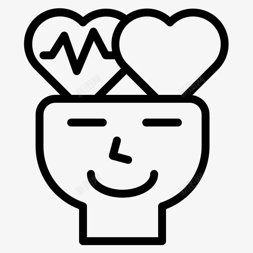 人的心光明温柔图标svg_新图网 https://ixintu.com 人的 光明 幸福 温柔
