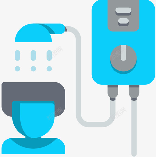 家用电子热水器3平板图标svg_新图网 https://ixintu.com 家用电子热水器3 平板