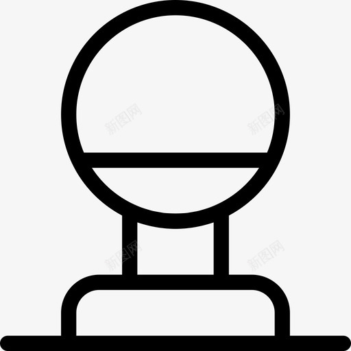 奖品乒乓球直线图标svg_新图网 https://ixintu.com 乒乓球 奖品 直线