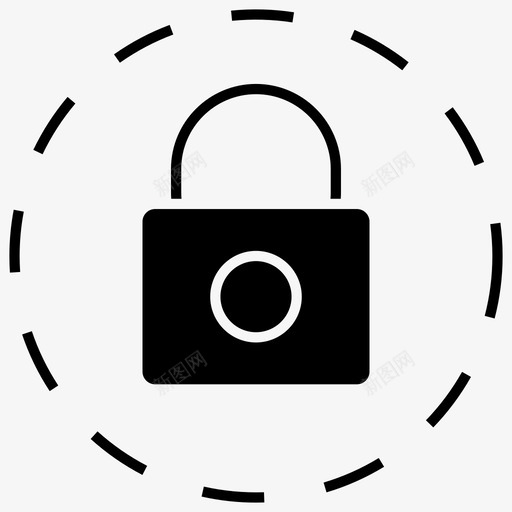 安全锁挂锁图标svg_新图网 https://ixintu.com 安全 挂锁 黑暗