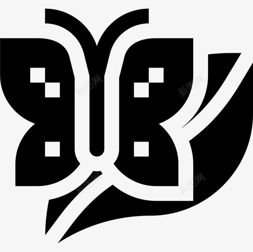 蝴蝶地球母亲第二天充满图标svg_新图网 https://ixintu.com 充满 地球 母亲 第二天 蝴蝶
