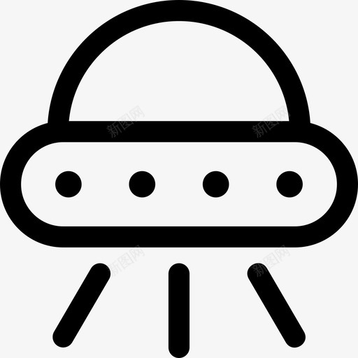 宇宙飞船绑架外星人图标svg_新图网 https://ixintu.com 光束 历史 外星人 宇宙飞船 绑架