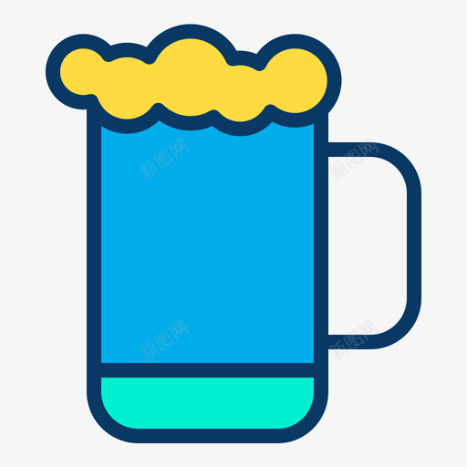 啤酒食品155原色图标svg_新图网 https://ixintu.com 原色 啤酒 食品