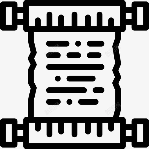 卷轴神话直线图标svg_新图网 https://ixintu.com 卷轴 直线 神话