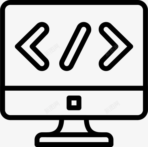 编码网络和搜索引擎优化5线性图标svg_新图网 https://ixintu.com 线性 编码 网络和搜索引擎优化5