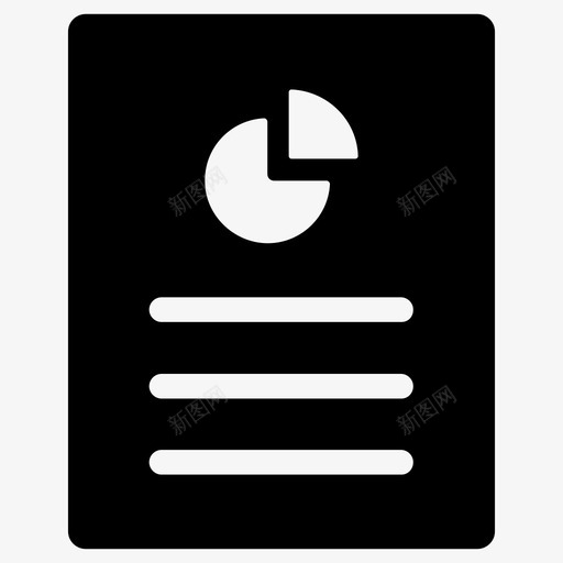 数据饼图报告图标svg_新图网 https://ixintu.com 分析图报告图表统计和数据 报告 数据 统计 饼图