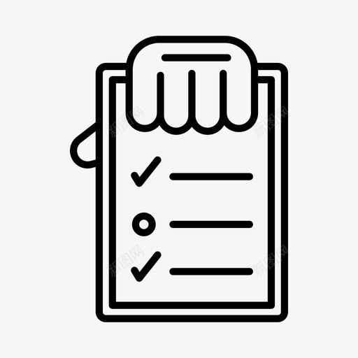 检查表手规定图标svg_新图网 https://ixintu.com 工作表 手 时间表 检查表 规定